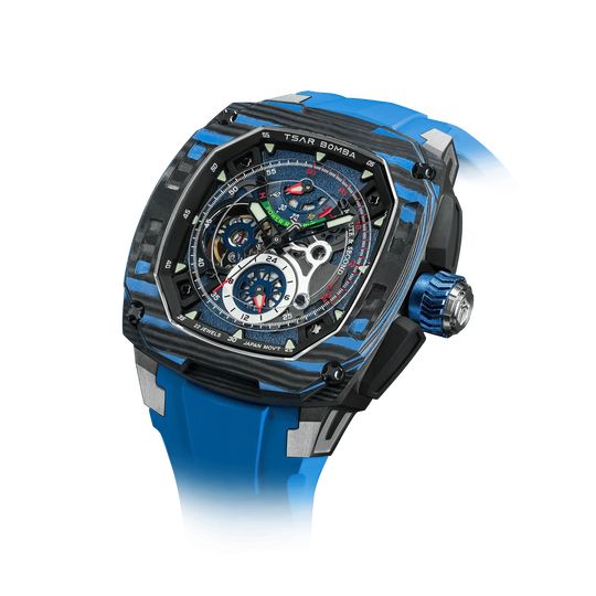 Dark Matter-Interchangeable Automatic Watch TB8602 Blue Set