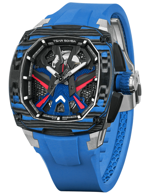 تحميل الصورة إلى عارض المعرض، Dark Matter-Interchangeable Automatic Watch TB8603 Blue Set
