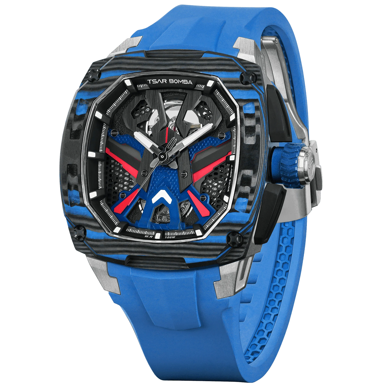 Dark Matter-Interchangeable Automatic Watch TB8603 Blue Set