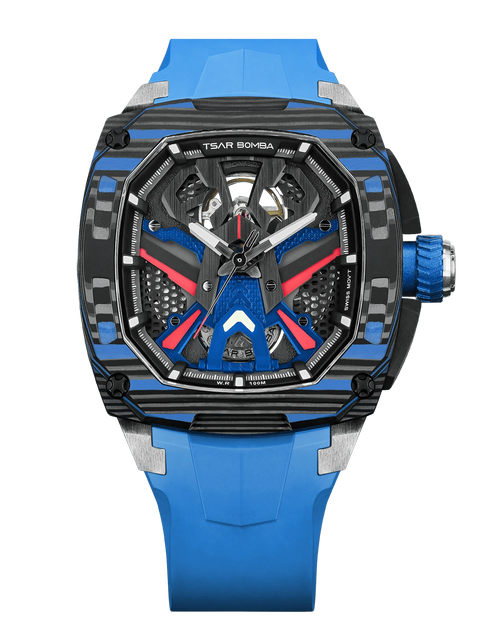 تحميل الصورة إلى عارض المعرض، Dark Matter-Interchangeable Automatic Watch TB8603 Blue Set
