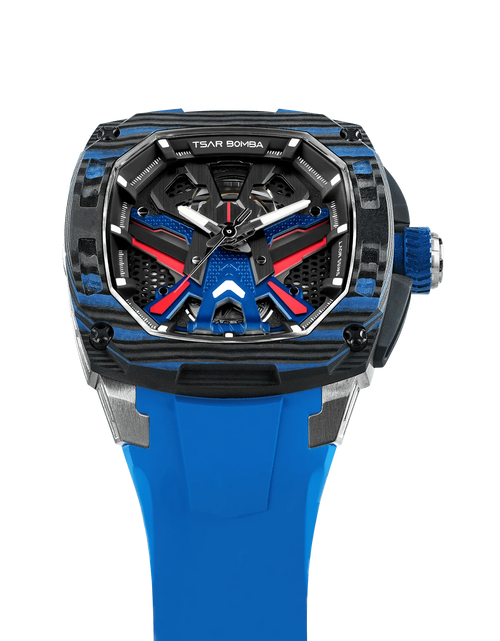 تحميل الصورة إلى عارض المعرض، Dark Matter-Interchangeable Automatic Watch TB8603 Blue Set
