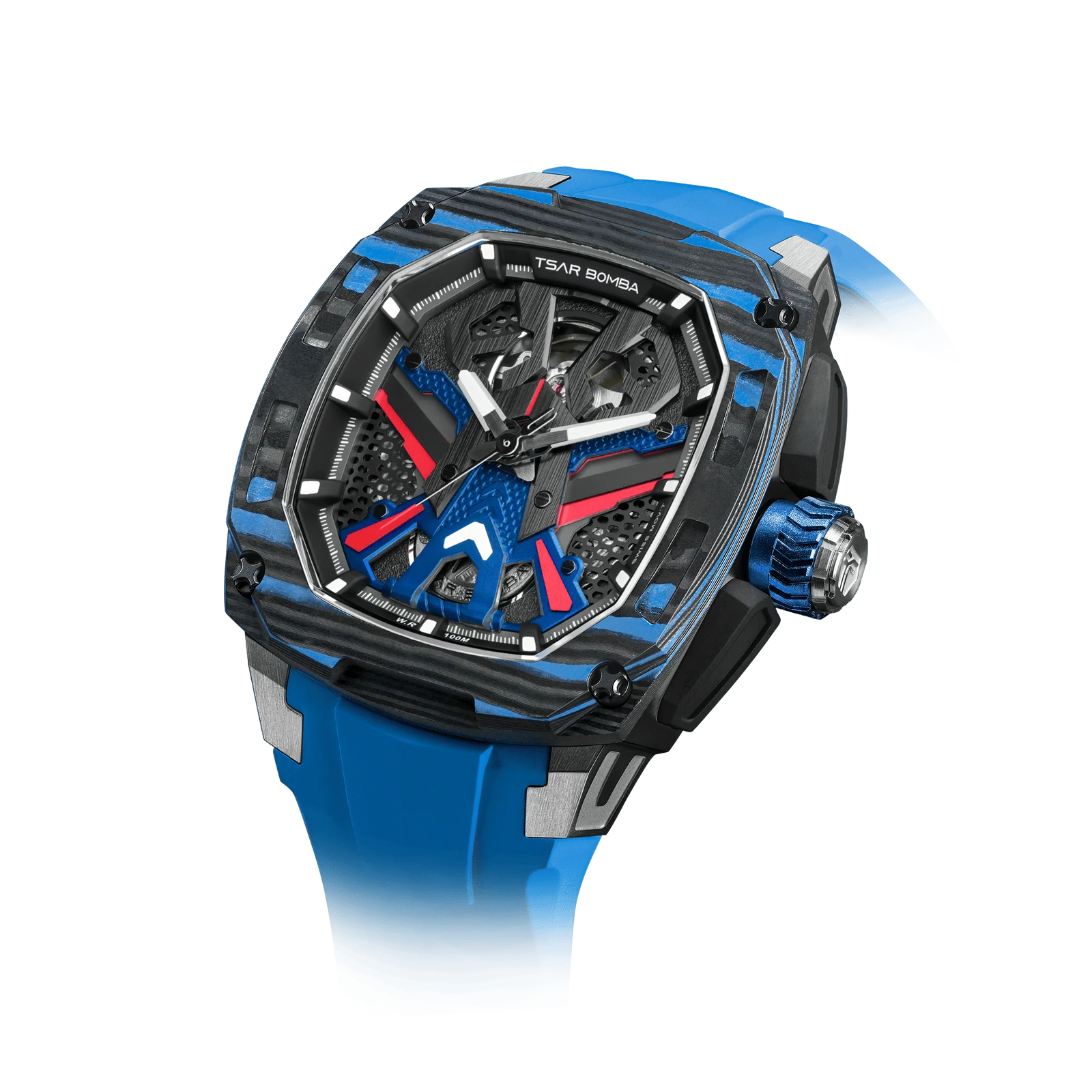 Dark Matter-Interchangeable Automatic Watch TB8603 Blue Set