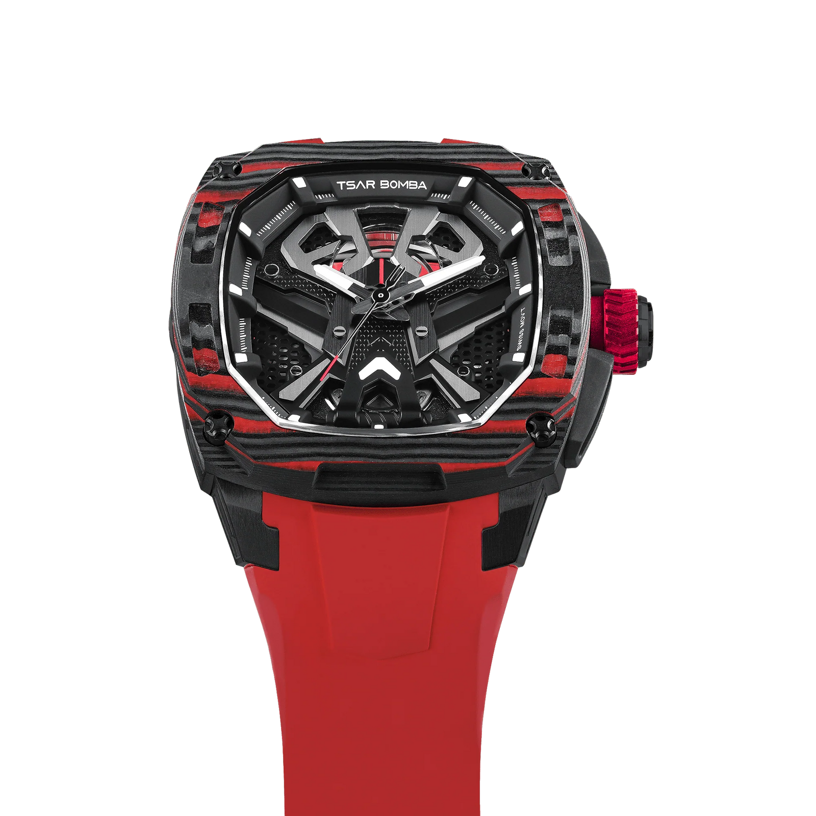 Dark Matter-Interchangeable Automatic Watch TB8603 Red Set