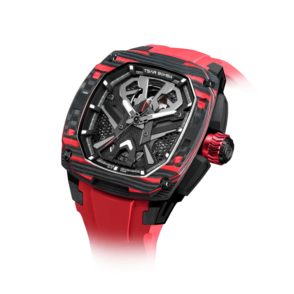 Dark Matter-Interchangeable Automatic Watch TB8603 Red Set