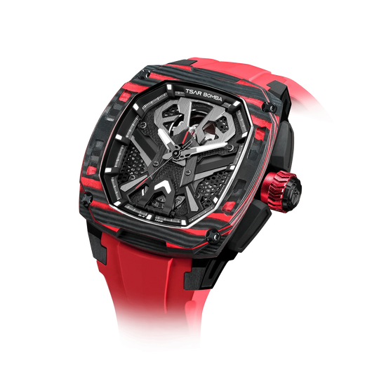 Dark Matter-Interchangeable Automatic Watch TB8603 Red Set