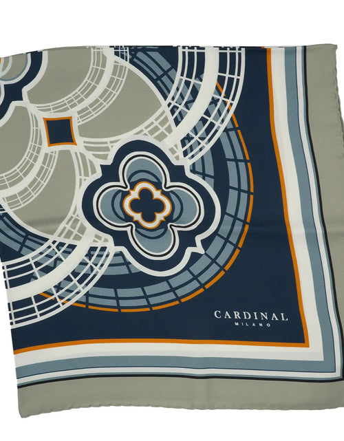 Load image into Gallery viewer, The Flowers Cardinal Blue Silk Foulard
