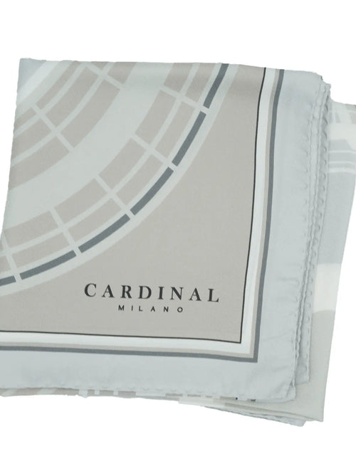 Load image into Gallery viewer, The Flowers Cardinal Grey Silk Foulard
