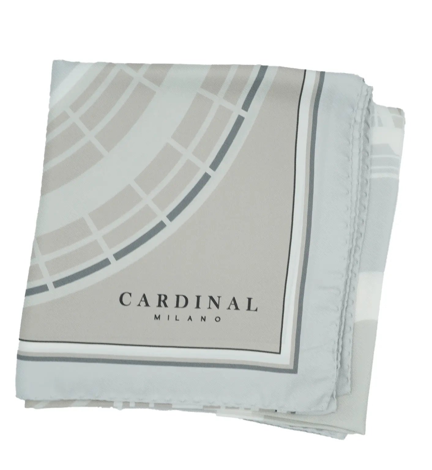 The Flowers Cardinal Grey Silk Foulard