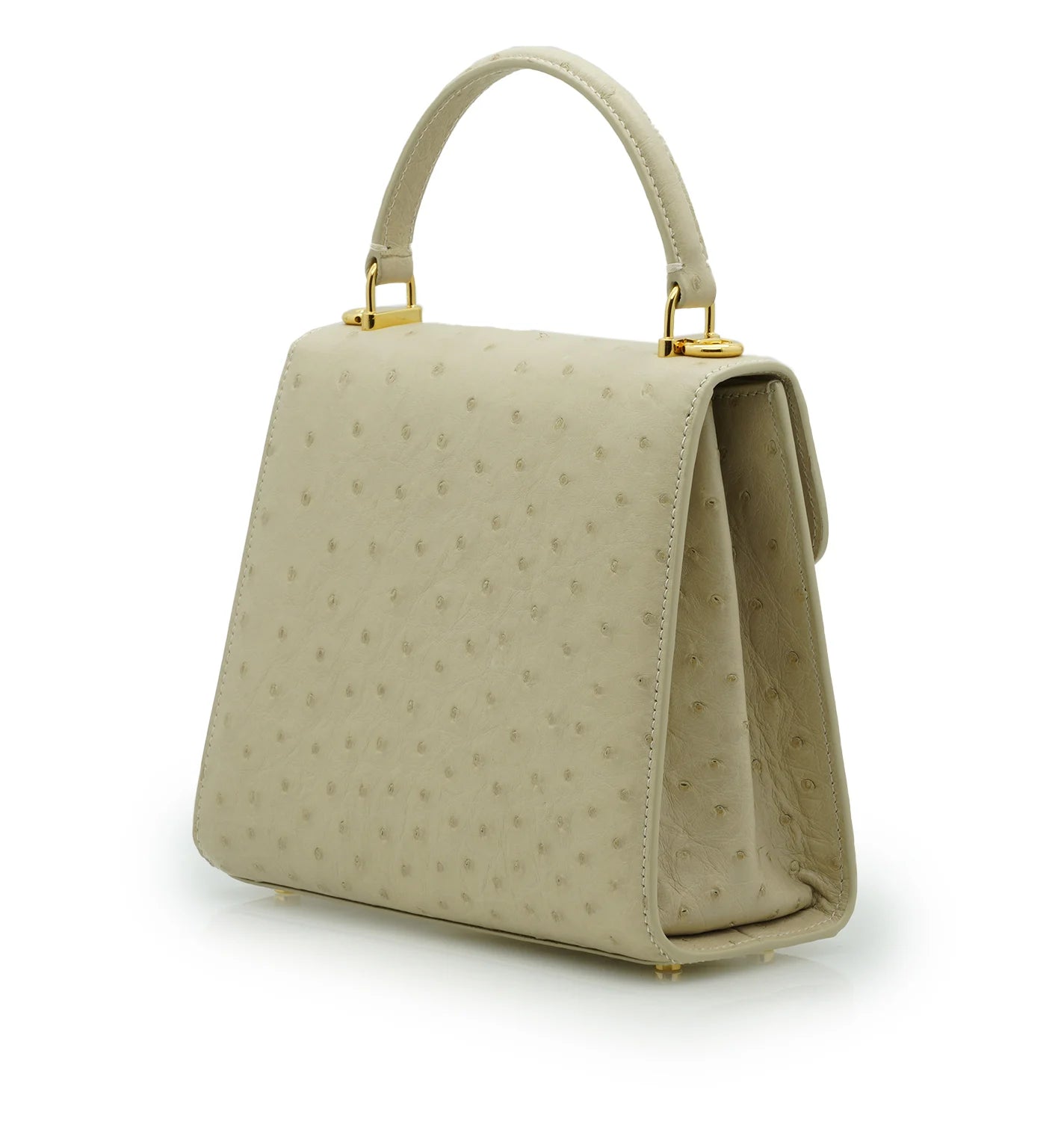 Tiffany 21 Beige Ostrich leather handbag