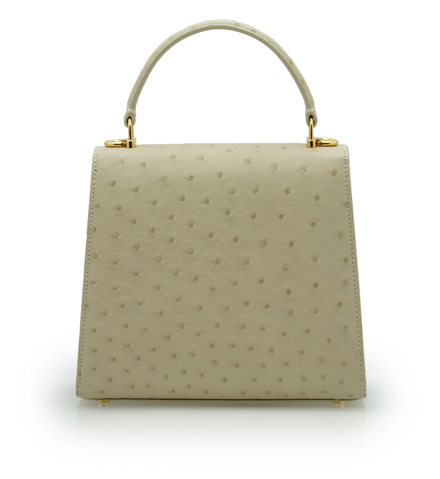 Tiffany 21 Beige Ostrich leather handbag
