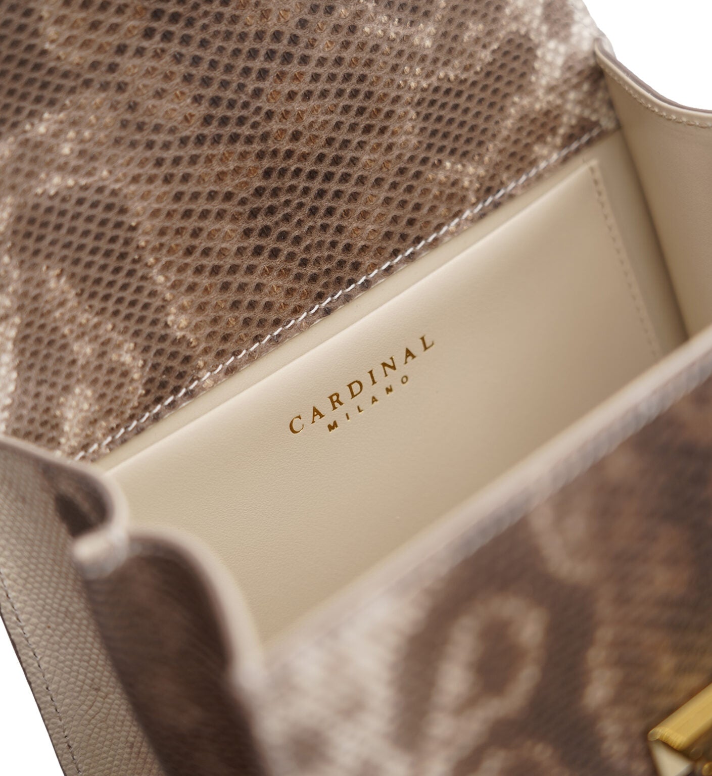 Tiffany Brown Karung leather handbag