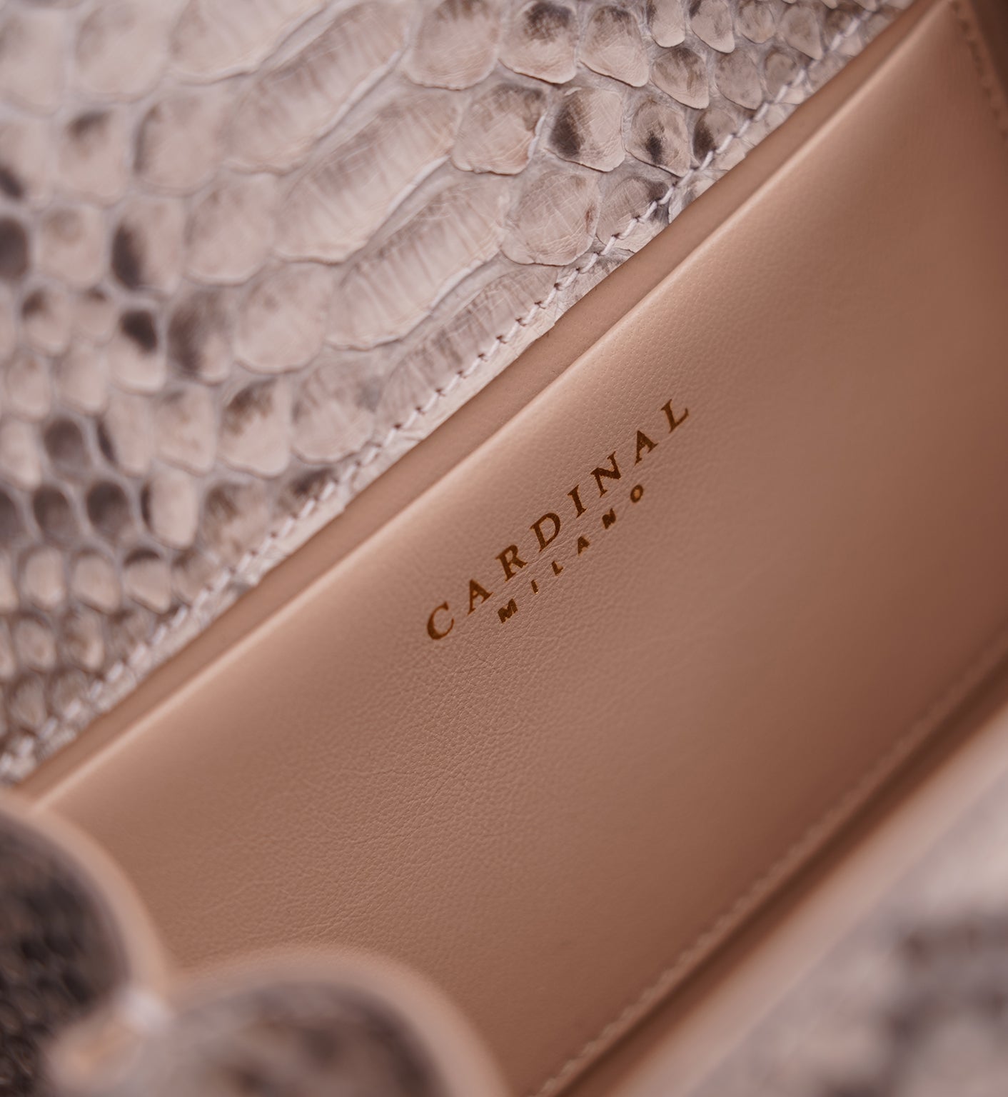 Tiffany Python leather handbag