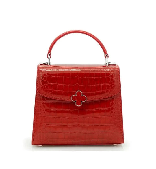 Tiffany Mini Red Crocodile leather handbag