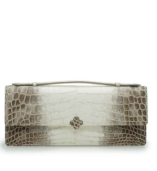 Time 22 Himalaya Crocodile Leather Clutch – Made to Order