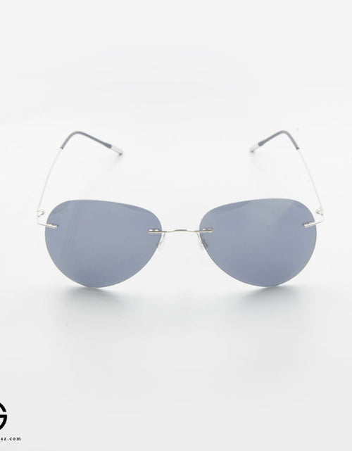 Load image into Gallery viewer, Rimless Teardrop Sunglasses – Silver Frame Edition
