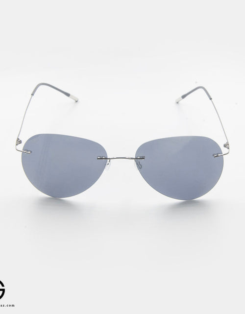 Load image into Gallery viewer, Rimless Teardrop Sunglasses – Titanium Gray Edition
