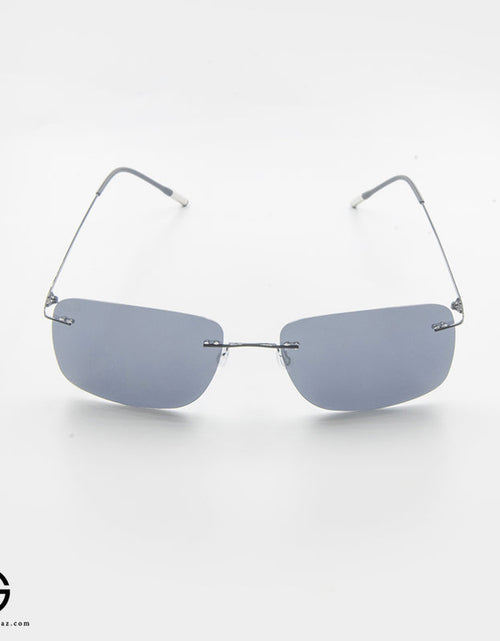 Load image into Gallery viewer, Rectangular Rimless Sunglasses – Graphite Gray Edition

