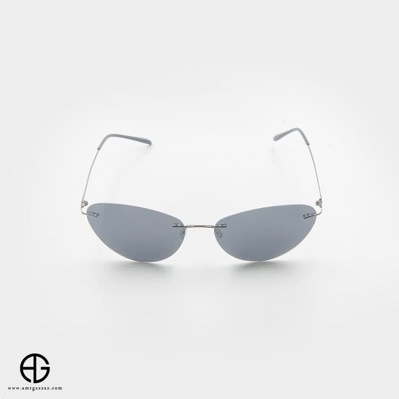 Minimalist Rimless Cat-Eye Sunglasses for women
