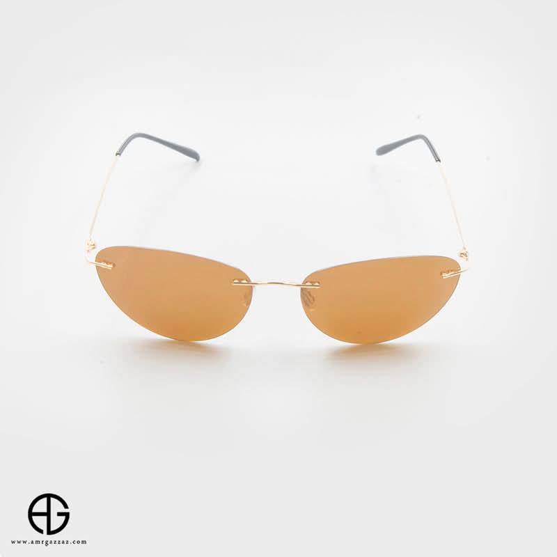 Modern Oval Rimless Sunglasses for women