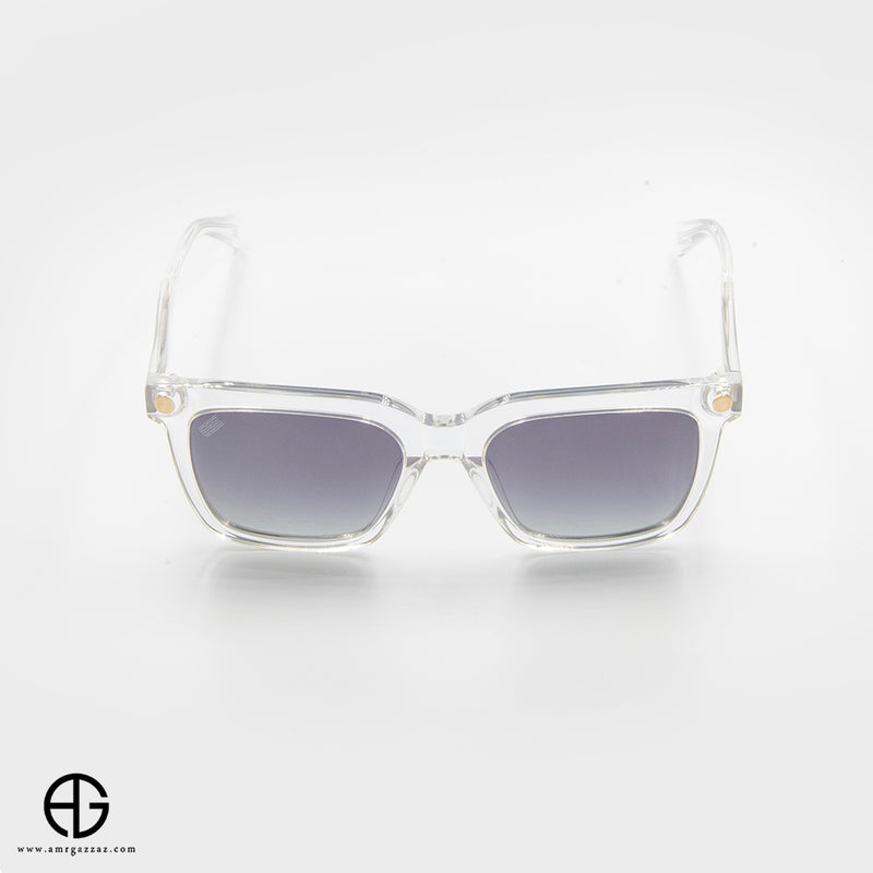Clear Frame Square Sunglasses