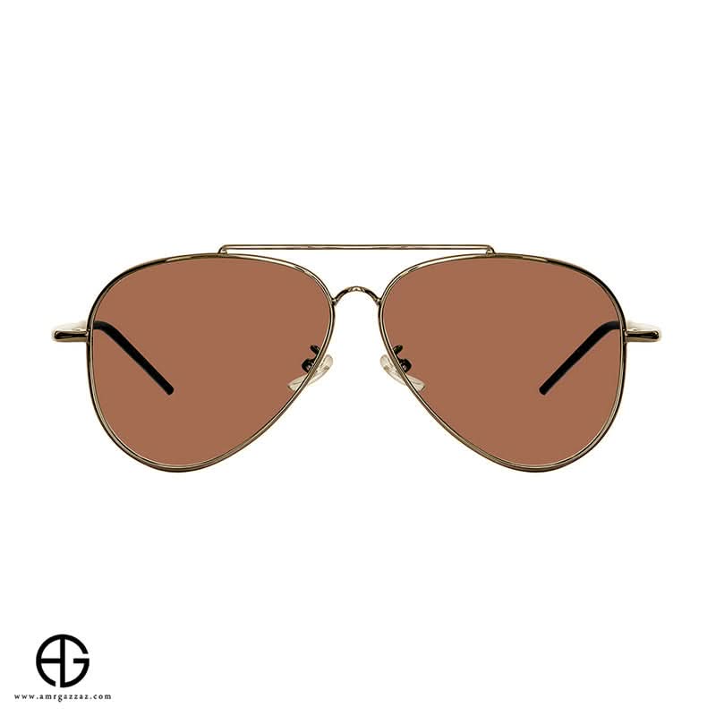 Classic Aviator Sunglasses – Gold Frame with Copper Brown Lenses for men