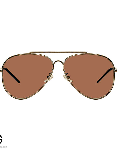 Load image into Gallery viewer, Classic Aviator Sunglasses – Gold Frame with Copper Brown Lenses
