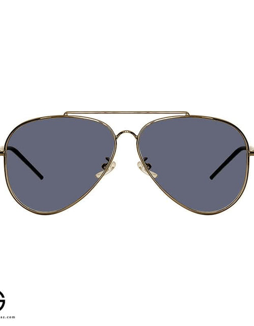Load image into Gallery viewer, Classic Gold Aviator Sunglasses with Midnight Blue Lenses For men
