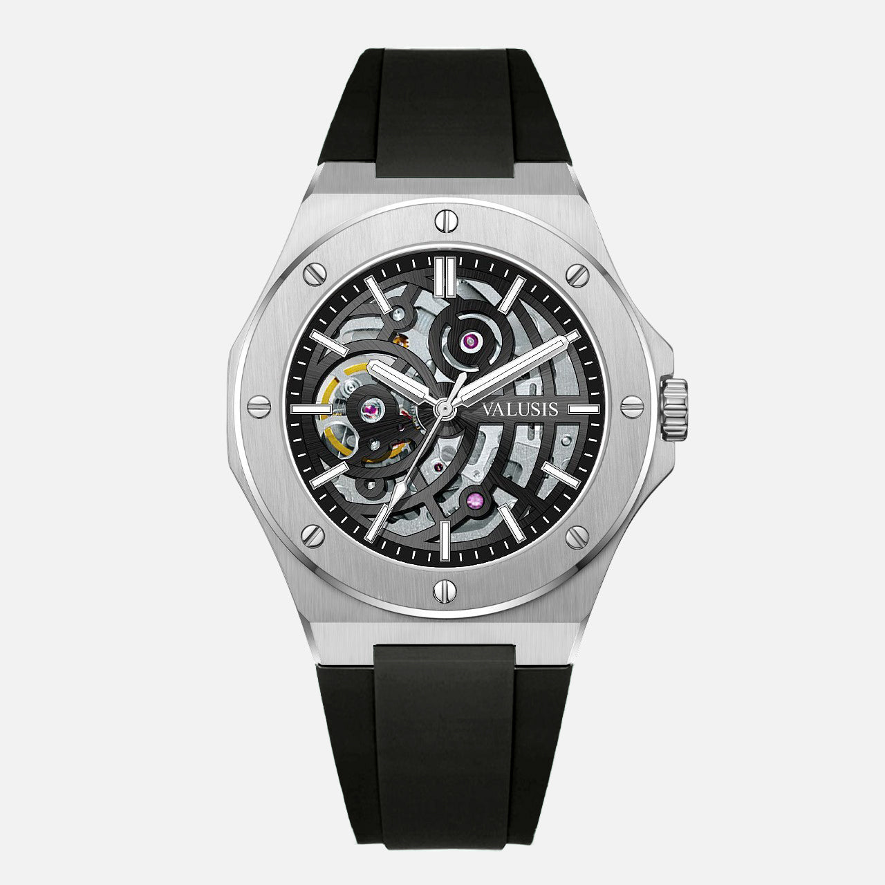 VALUSIS Lysium Black Skeleton â€“ Skeleton Dial Automatic Watch
