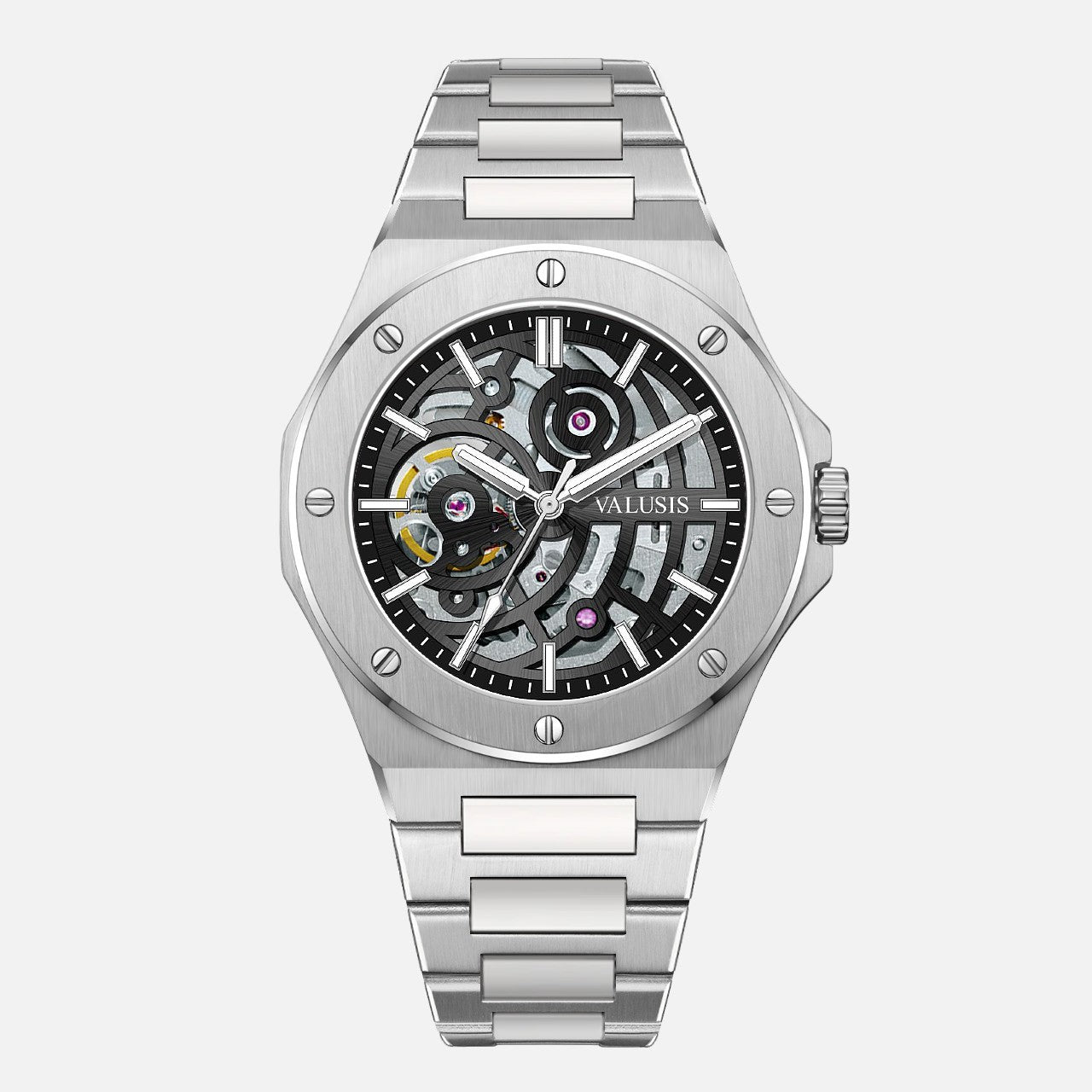 VALUSIS Lysium Black Skeleton â€“ Skeleton Dial Automatic Watch