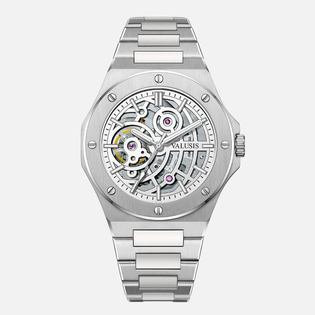 VALUSIS Lysium White Skeleton â€“ Skeleton Dial Automatic Watch