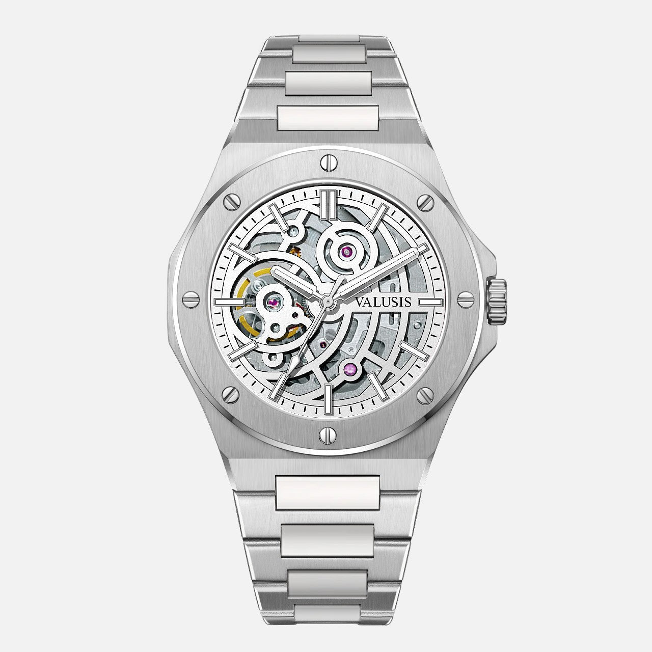 VALUSIS Lysium White Skeleton â€“ Skeleton Dial Automatic Watch