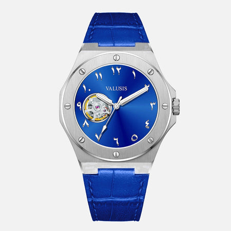 VALUSIS Lysium Blue Open-Heart â€“ Automatic Watch