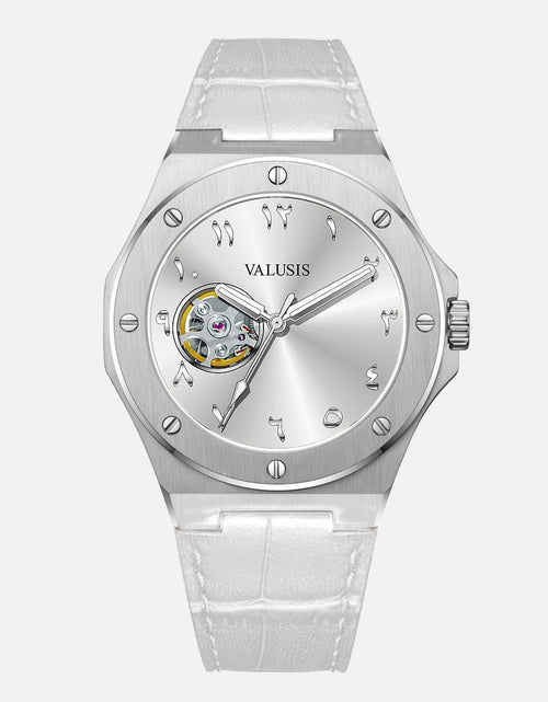 Load image into Gallery viewer, VALUSIS Lysium Silver Open-Heart â€“ Automatic Watch
