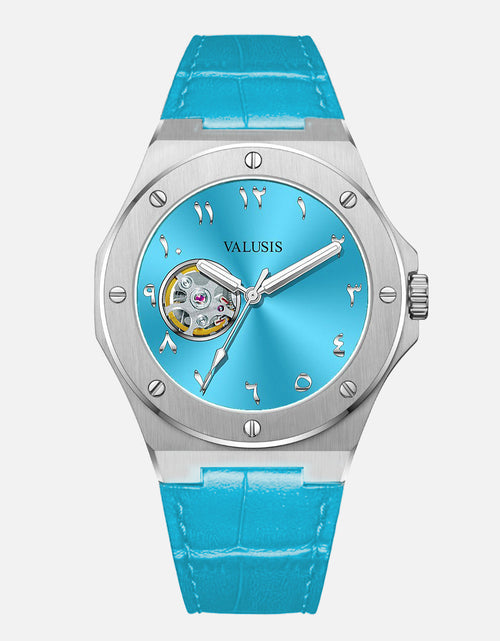 تحميل الصورة إلى عارض المعرض، VALUSIS Lysium Turquoise Open-Heart â€“ Automatic Watch
