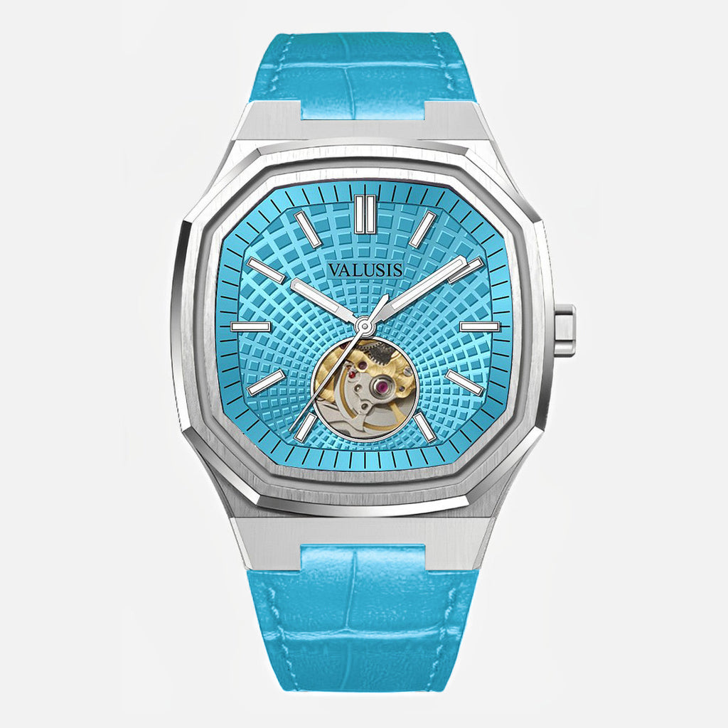 VALUSIS Volt Turquoise Open-Heart â€“ Open-Heart Dial Automatic Watch