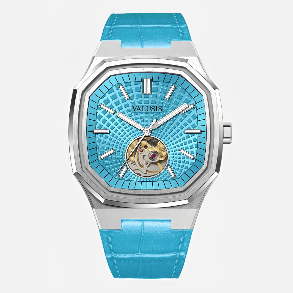 VALUSIS Volt Turquoise Open-Heart â€“ Open-Heart Dial Automatic Watch