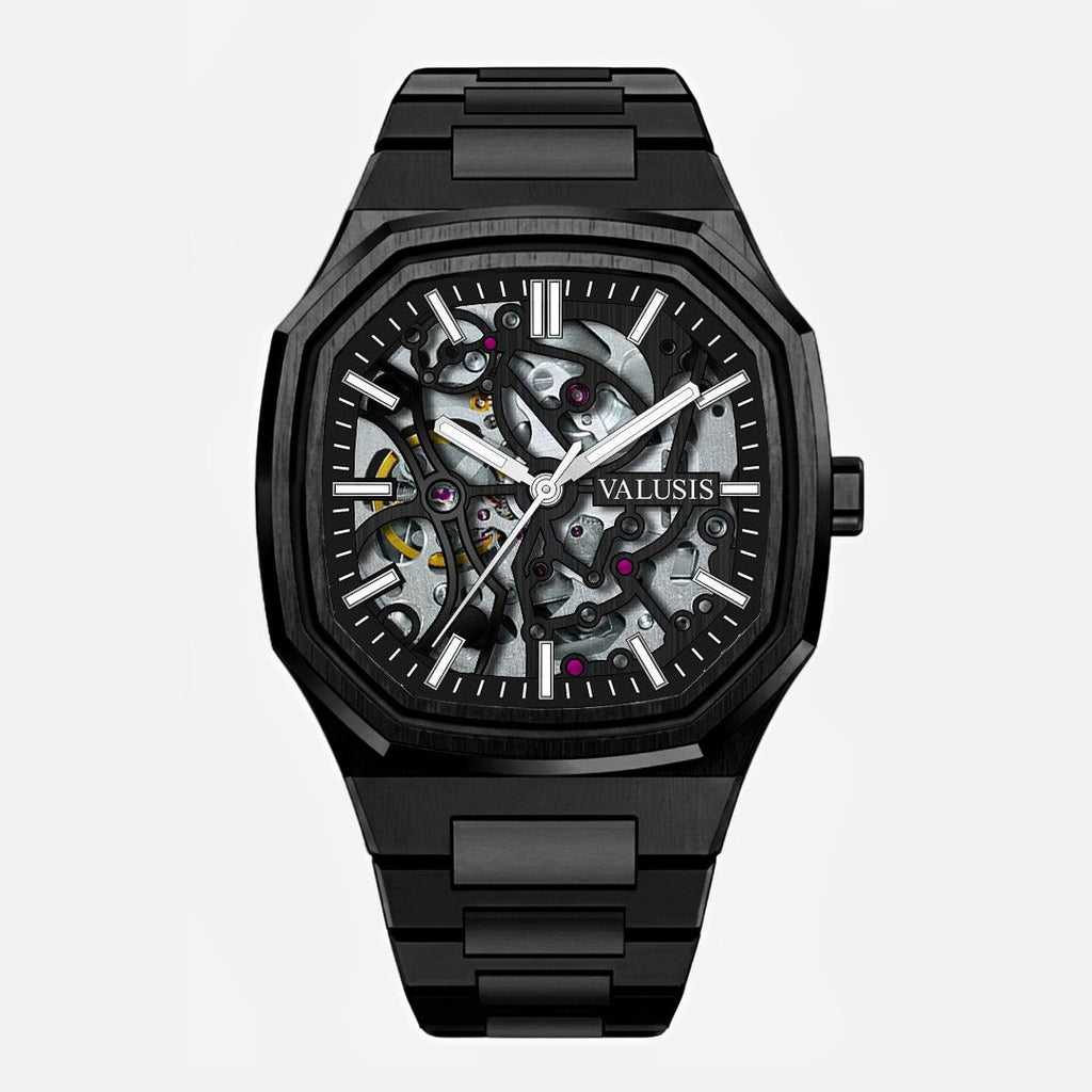 VALUSIS Volt Black Skeleton Ii â€“ Skeleton Dial Automatic Watch