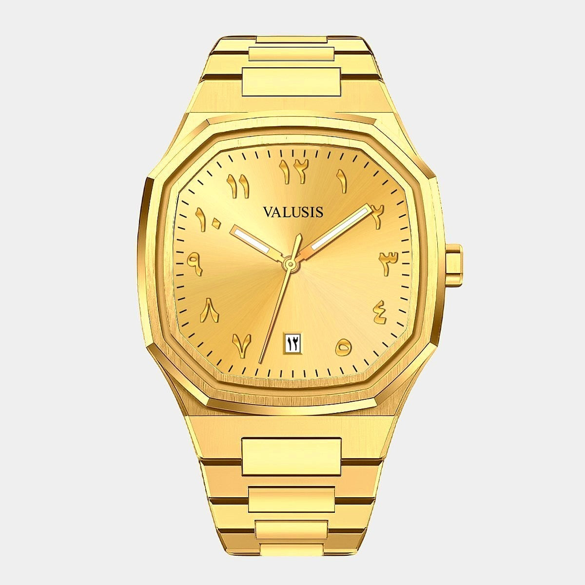 VALUSIS Volt Gold Arabic â€“ Open-Heart Dial Automatic Watch