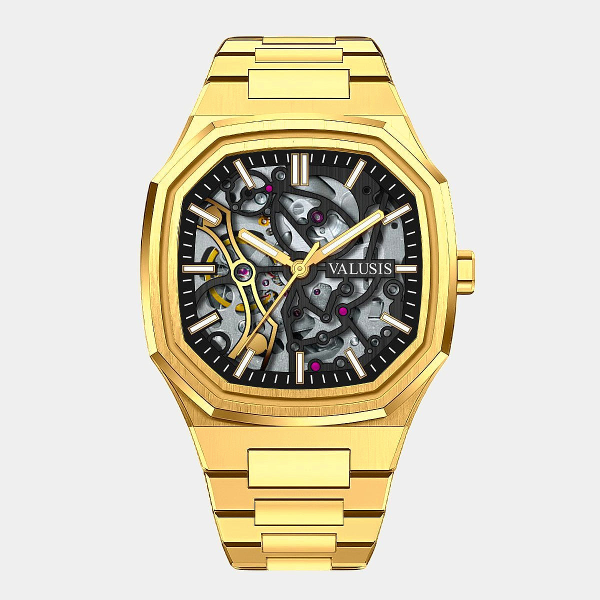 VALUSIS Volt Gold Skeleton Ii â€“ Skeleton Dial Automatic Watch