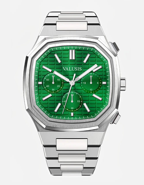 تحميل الصورة إلى عارض المعرض، VALUSIS Volt Green Chronograph â€“ Automatic Watch
