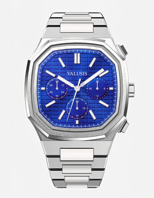 تحميل الصورة إلى عارض المعرض، VALUSIS Volt Blue Chronograph â€“ Automatic Watch
