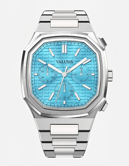 تحميل الصورة إلى عارض المعرض، VALUSIS Volt Turquoise Chronograph â€“ Automatic Watch
