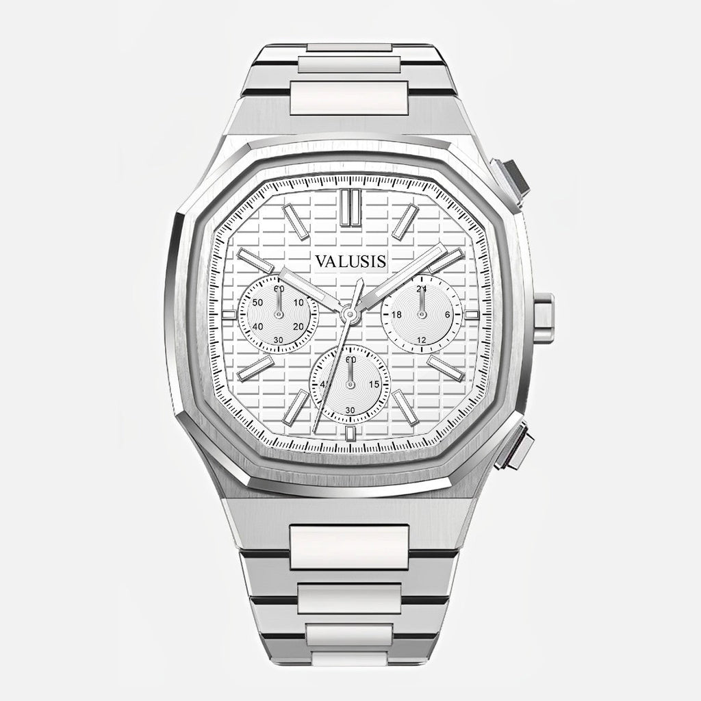 VALUSIS Volt White Chronograph â€“ Automatic Watch