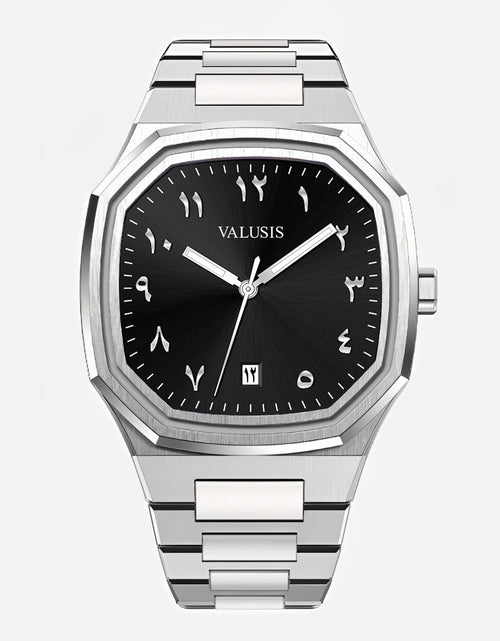 تحميل الصورة إلى عارض المعرض، VALUSIS Volt Black Arabic â€“ Automatic Watch
