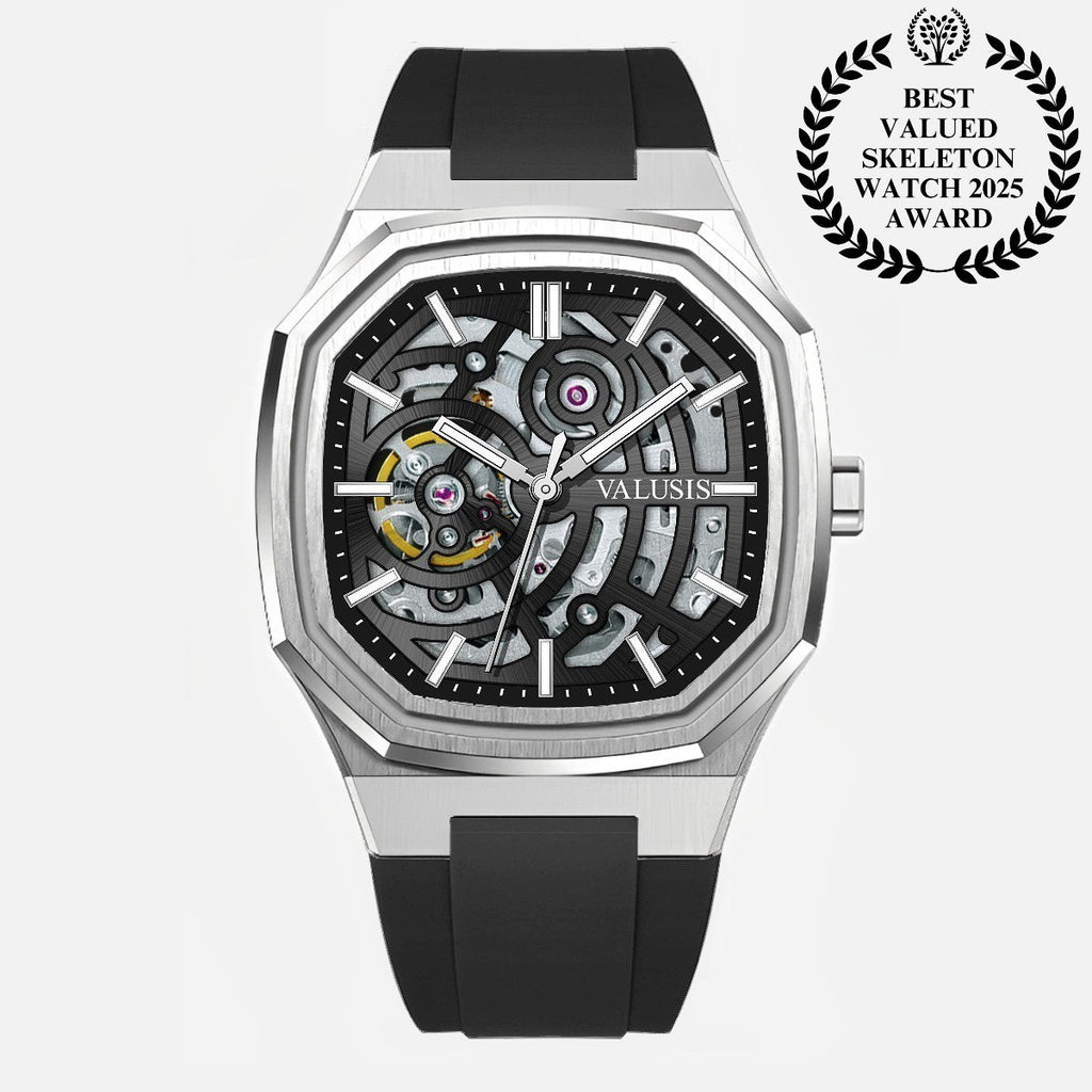 VALUSIS Volt Black Skeleton â€“ Skeleton Dial Automatic Watch