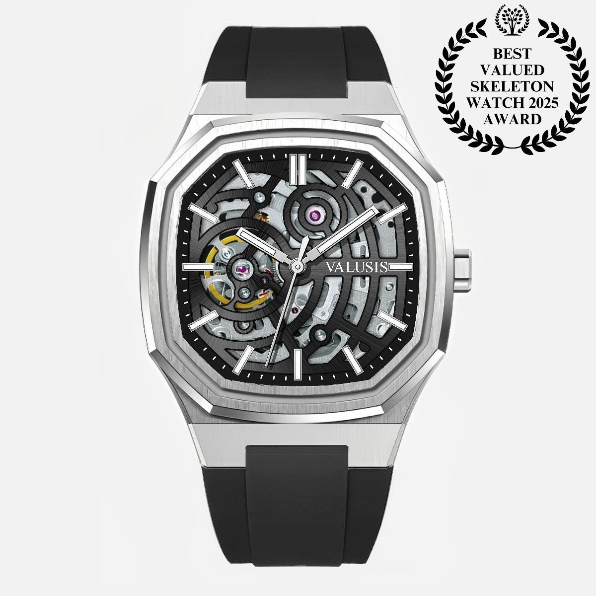 VALUSIS Volt Black Skeleton â€“ Skeleton Dial Automatic Watch