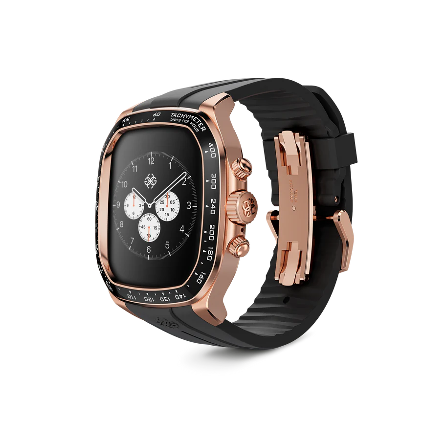 حافظة ساعة Apple Watch / CRS46 باللون الذهبي الوردي 