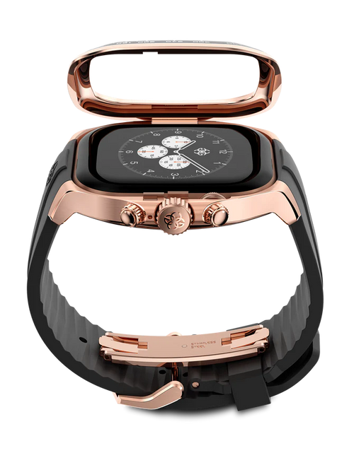 تحميل الصورة إلى عارض المعرض، حافظة ساعة Apple Watch / CRS46 باللون الذهبي الوردي 
