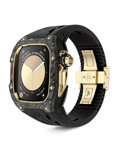 Load image into Gallery viewer, Apple Watch Case / RSCIII46 - Gold Carbon
