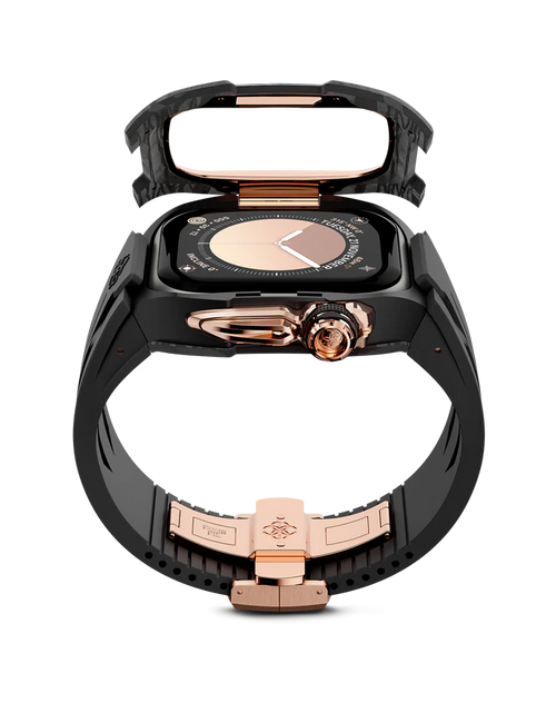 تحميل الصورة إلى عارض المعرض، حافظة ساعة Apple Watch / RSCIII46 - لون ذهبي وردي كربوني 
